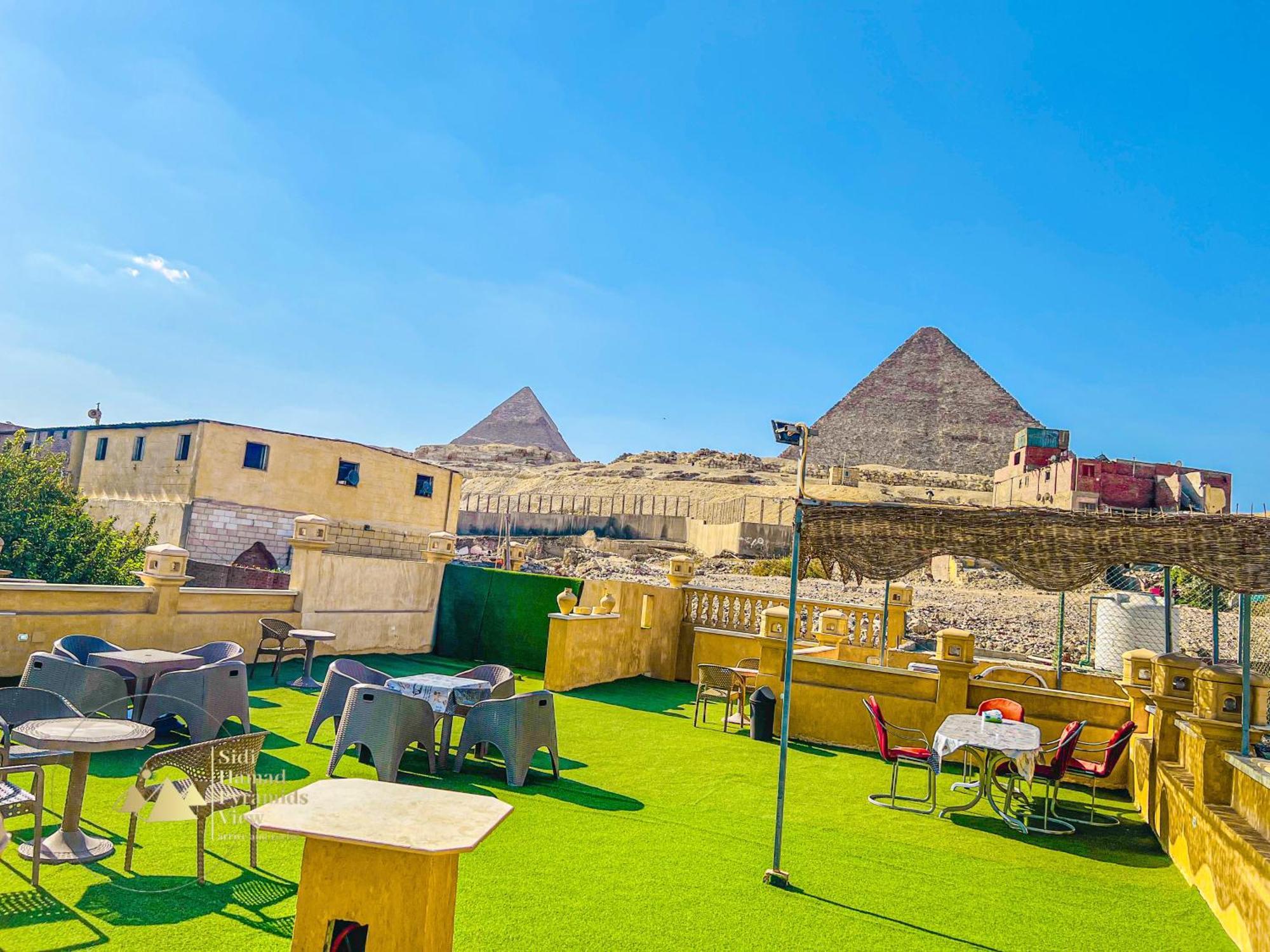 Sidi Hamad Pyramids View Otel Kafret el-Gabal Dış mekan fotoğraf