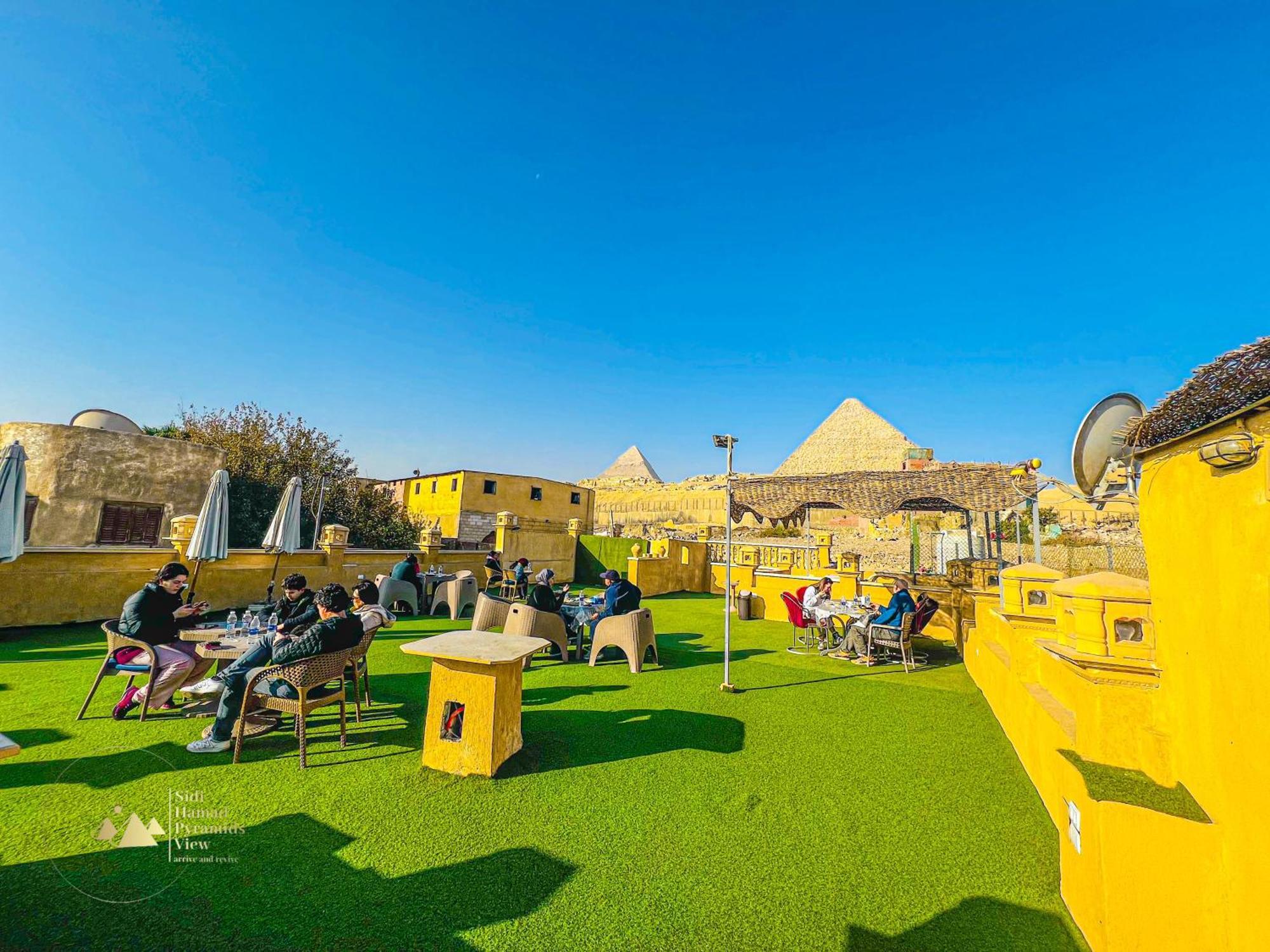 Sidi Hamad Pyramids View Otel Kafret el-Gabal Dış mekan fotoğraf