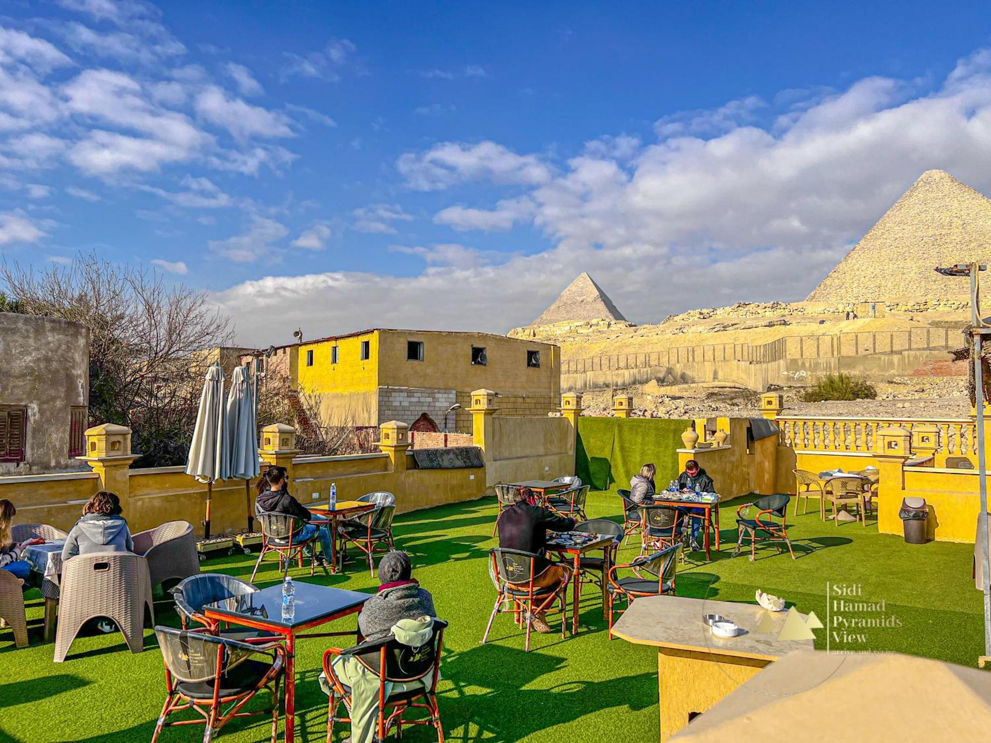 Sidi Hamad Pyramids View Otel Kafret el-Gabal Dış mekan fotoğraf