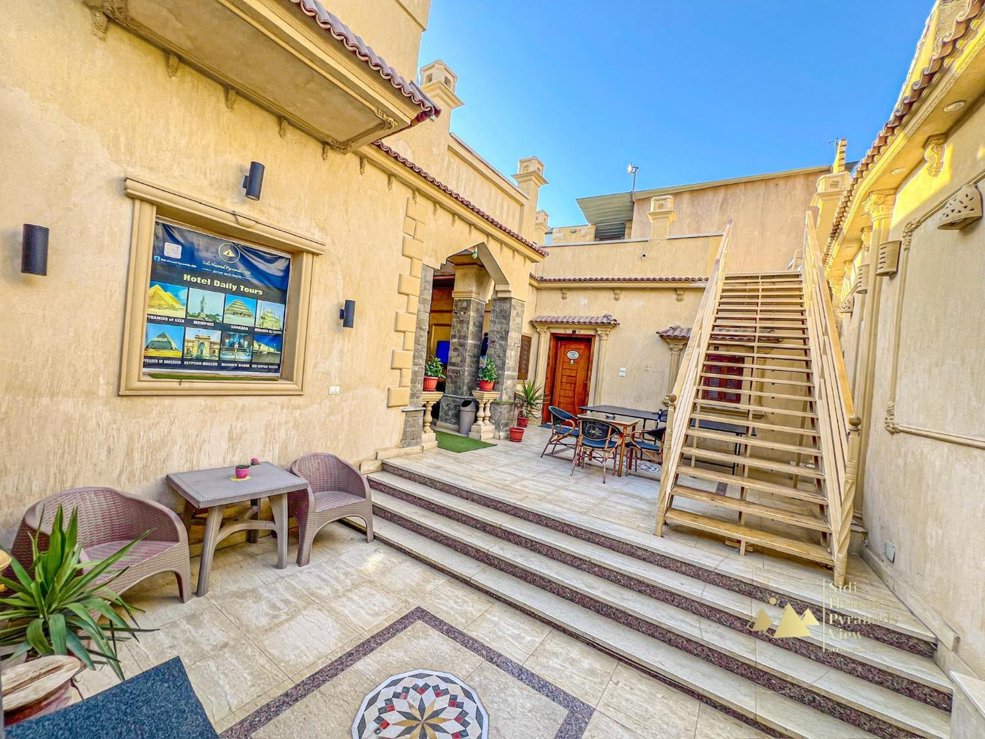 Sidi Hamad Pyramids View Otel Kafret el-Gabal Dış mekan fotoğraf